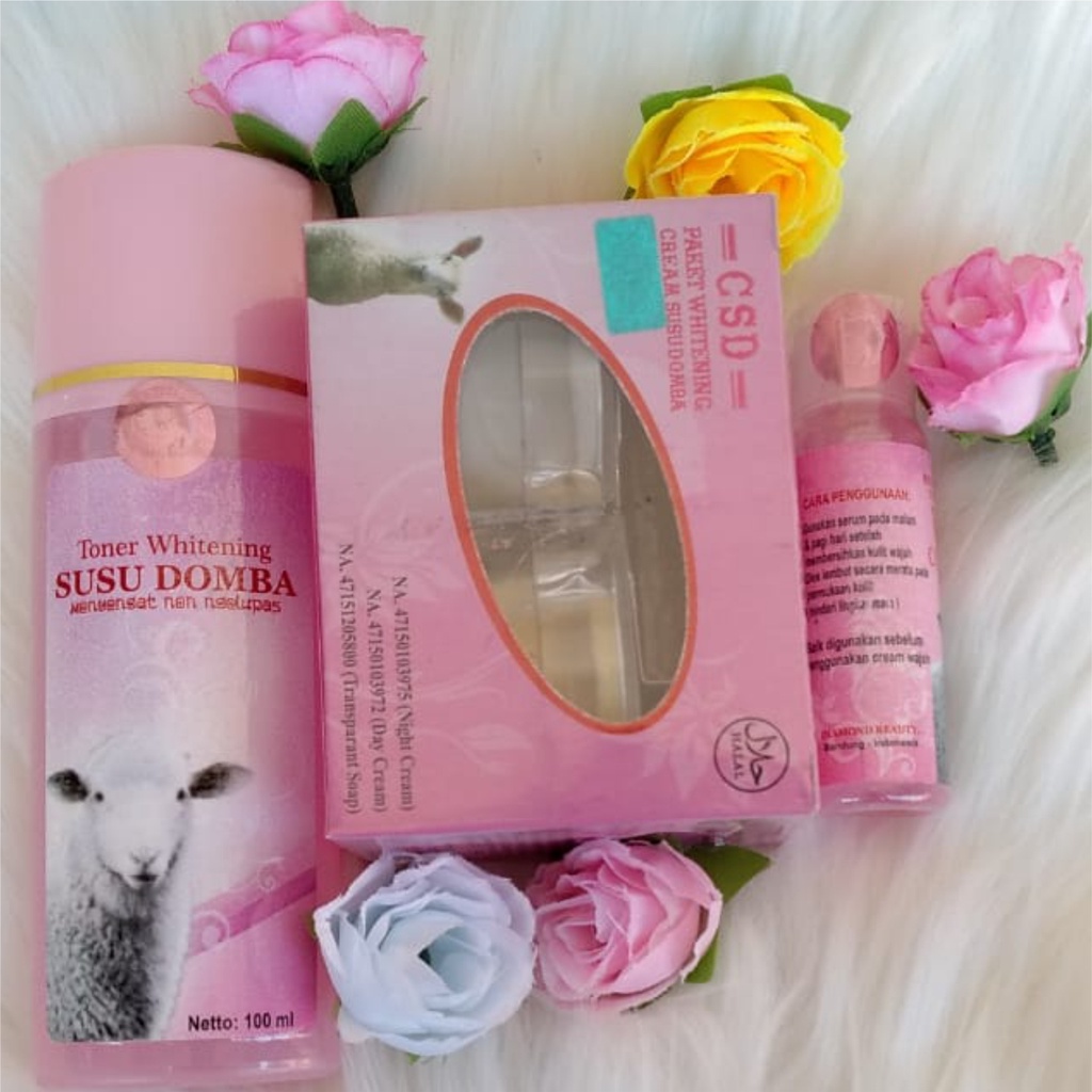 PAKET LENGKAP 5IN1 Paket Cream Susu Domba Asli Original 100% Skincare BPOM Sudom CSD Besar Paket Ber