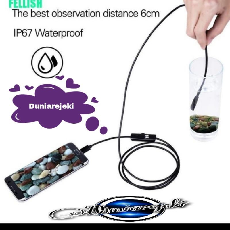 Kamera Mini Full HD For Android Smartphone Kamera Endoscope panjang 5 meter