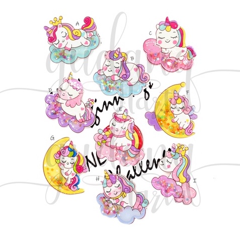 Jepit Rambut Sweet Dream Unicorn Shake Hairclip MotifUnicorn GH 212031