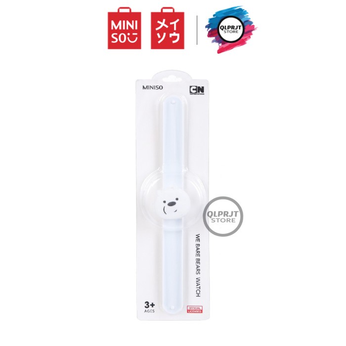 Ge204G4R Jam Tangan Anak Lucu - Unisex Watch By Miniso Japan - Ice Bear Grg20R2Gg