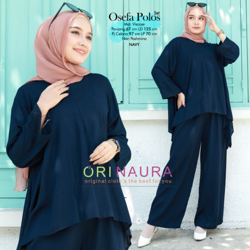 OSEFA SET POLOS SETELAN WANITA ORI NAURA