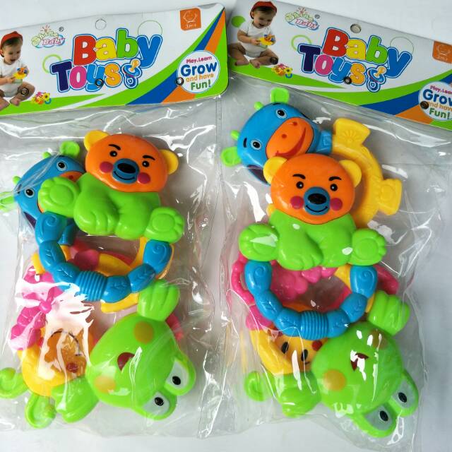 Mainan Kerincingan Bayi / Baby Rattle Toys 1set 4pcs