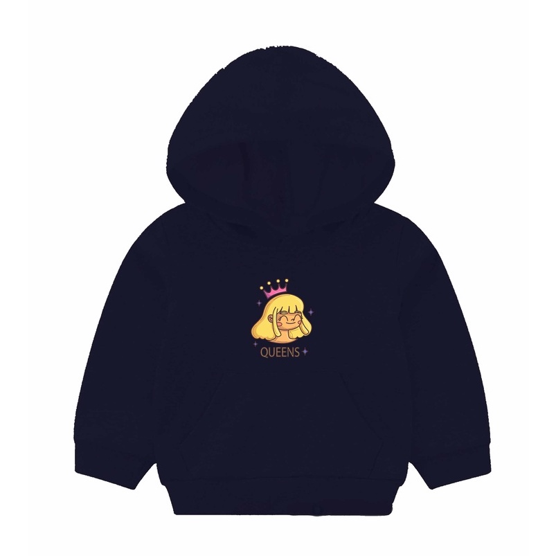 Hoodie Queens Anak Fleece Pakaian Anak