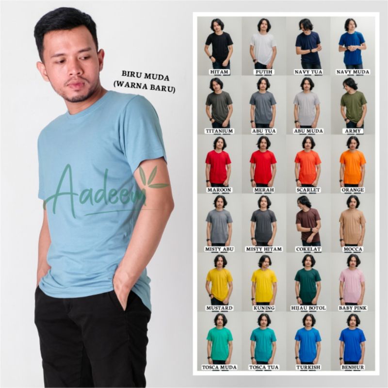 KAOS PRIA WANITA KATUN BAMBU AADEEM