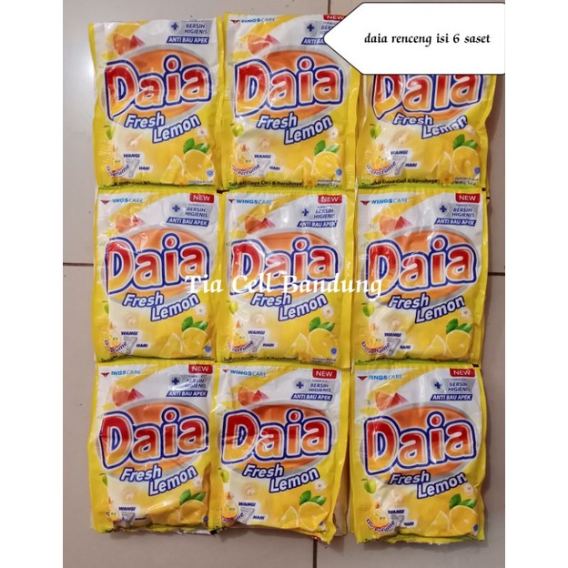 daia 1000 renceng isi 6 pcs /daia 265 gram / daia 800 gram