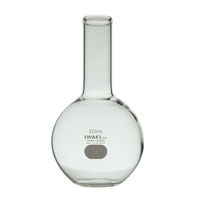 BOILING FLASK 100ml. Flat Bottom. Wide Neck. Labu Didih. IWAKI