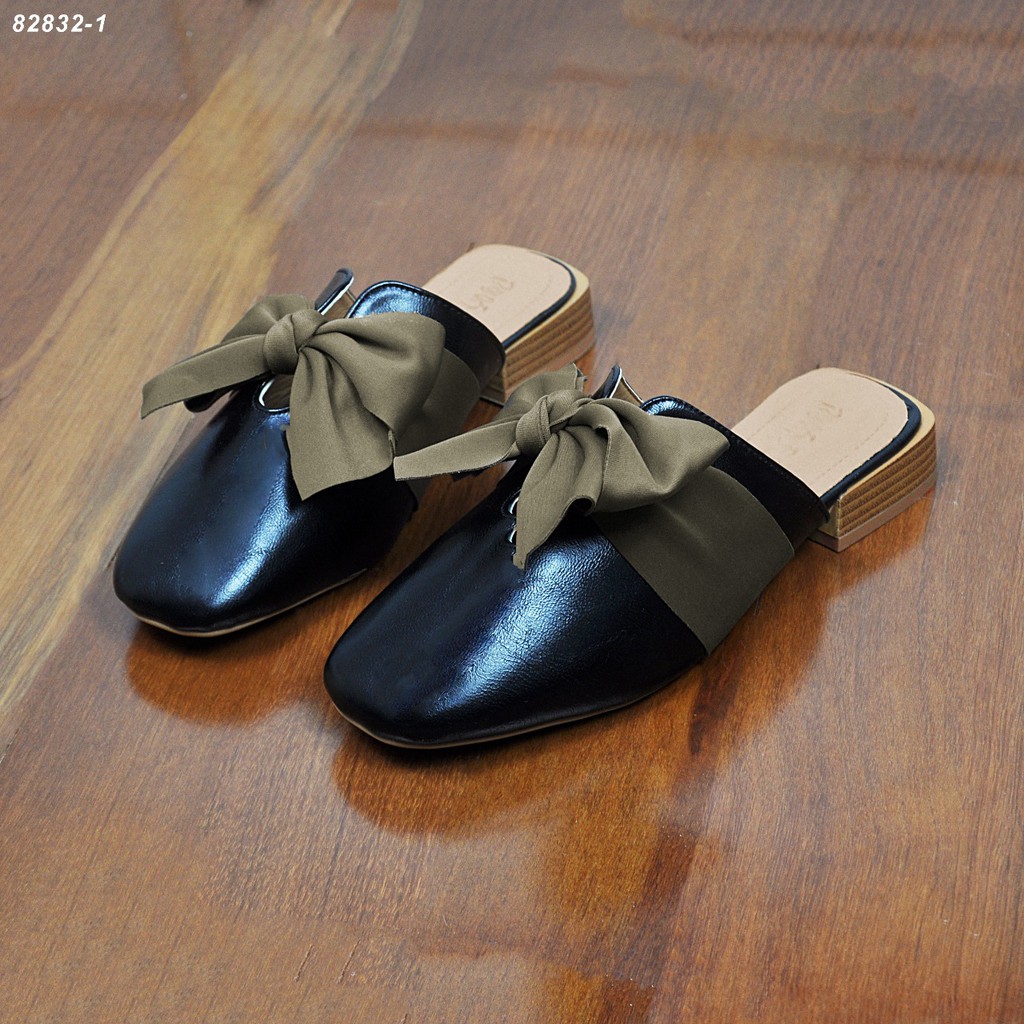 SANDAL MULES RIBBON VINTAGE 82832-1 LAV SANDAL WANITA MURAH SANDAL PROMO BATAM SANDAL BATAM IMPORT