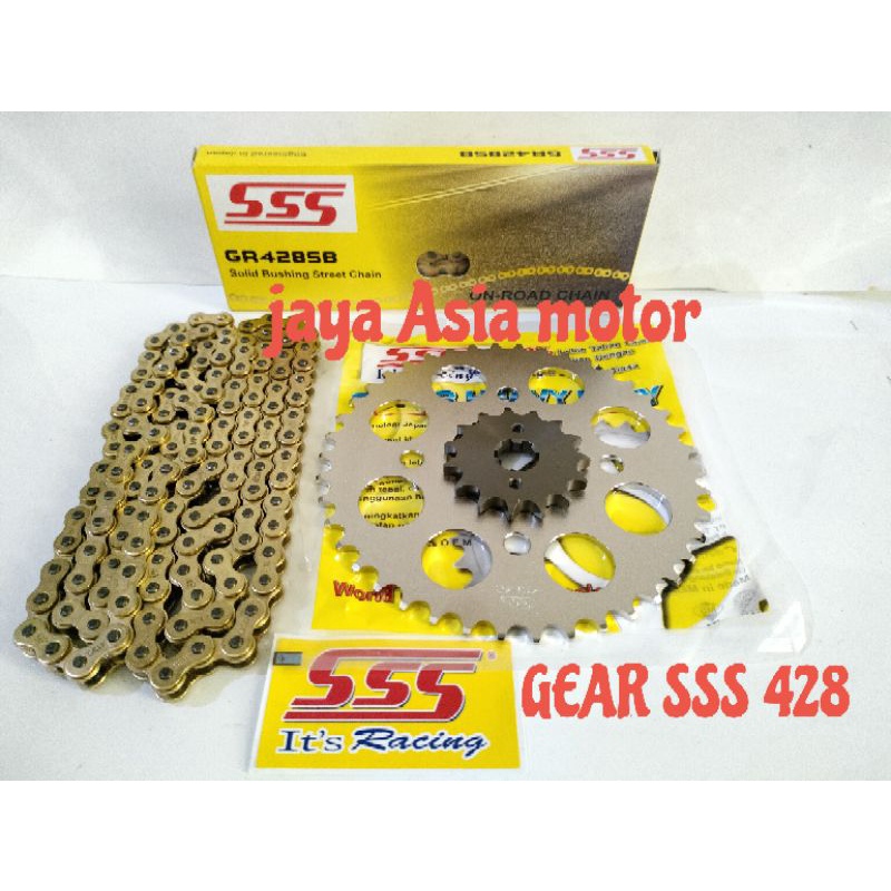 GEAR SSS FULL SET 428 RX king fizr rxz jupiter MX VEGA R MX New rantai SB 428