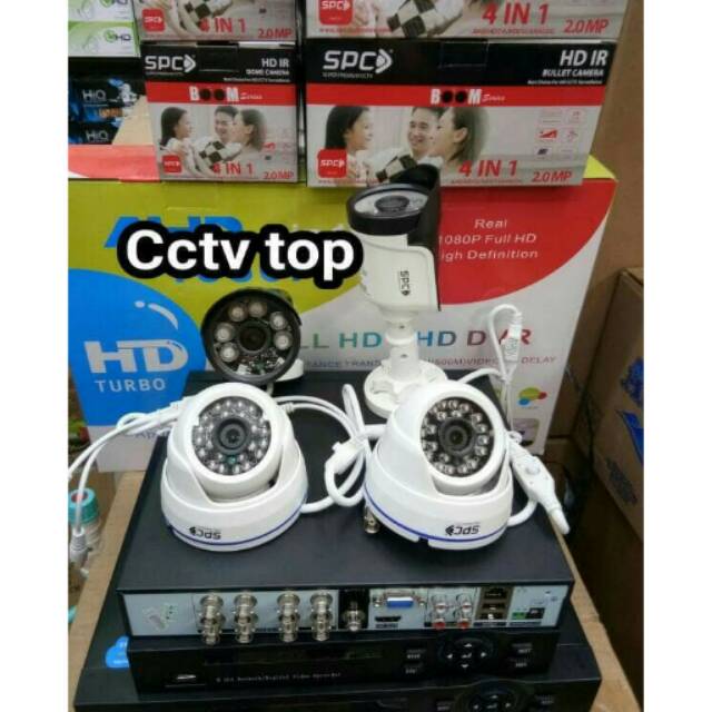 PAKET CCTV 8 CHANEL SPC 2MP MURAH DAN LENGKAP TINGGAL PASANG