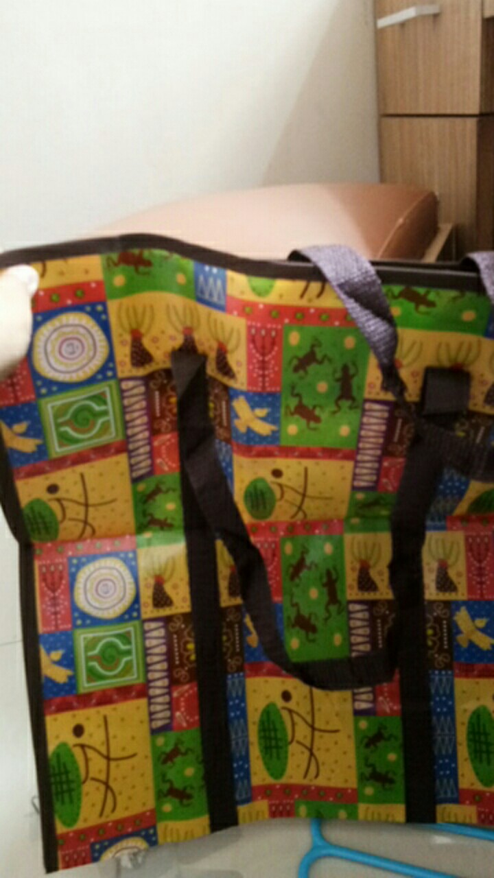Storage (size Medium) / Tas Belanja Karung Terpal Traveling