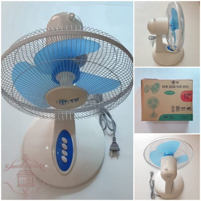 TD Kipas Angin Meja 12 Inch / Desk Fan 12&quot; inci/ 16&quot;inci /DUO TWINDOG