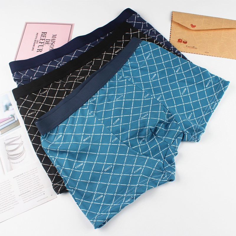 Celana Dalam Boxer Model Mid Rise Bahan Katun Elastis Celana Dalam Boxer Model Mid Rise Bahan Katun Elastis