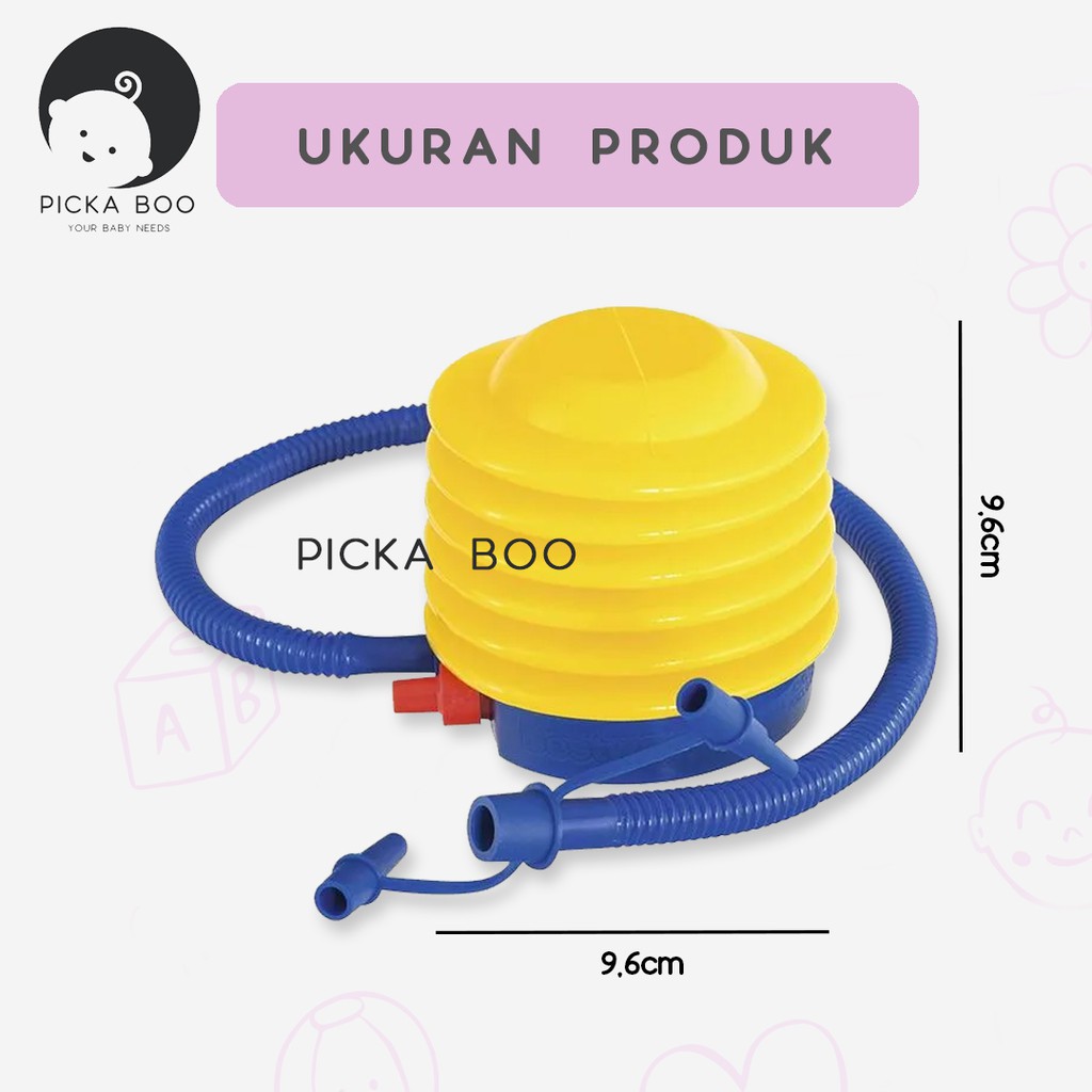 PICKA BOO Pompa Angin Injak, Pompa Angin Listrik dan Lem Penambal Kolam