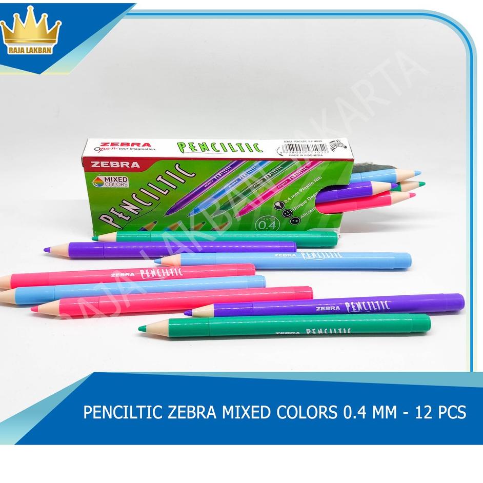 

Promo Merakyat Pulpen ZEBRA Penciltic Mixed Colors 0.4 mm