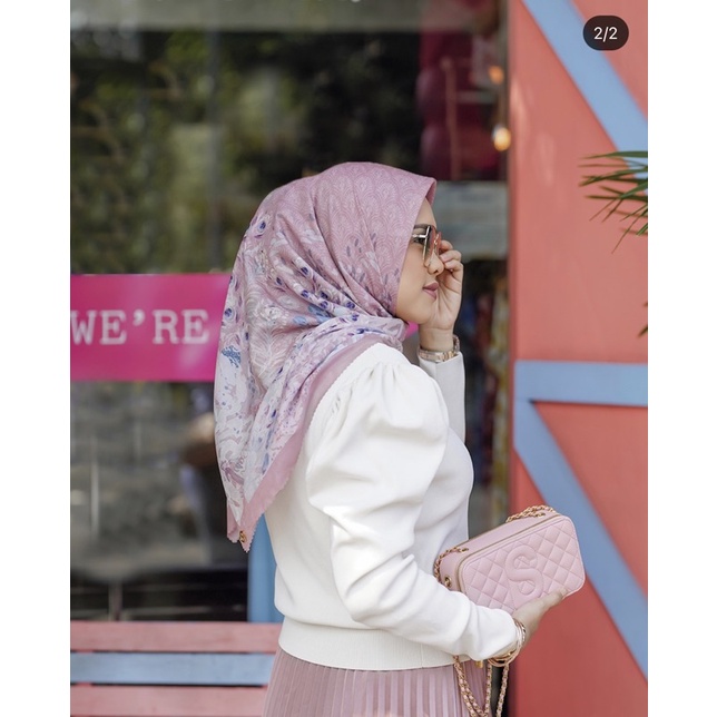 Ederra Buttonscarves Dusty Rose VOAL