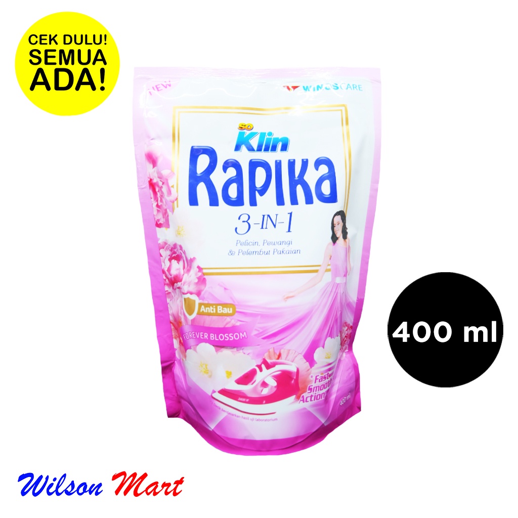 SO KLIN RAPIKA FOREVER BLOSSOM PELICIN PAKAIAN 400 ML REFILL