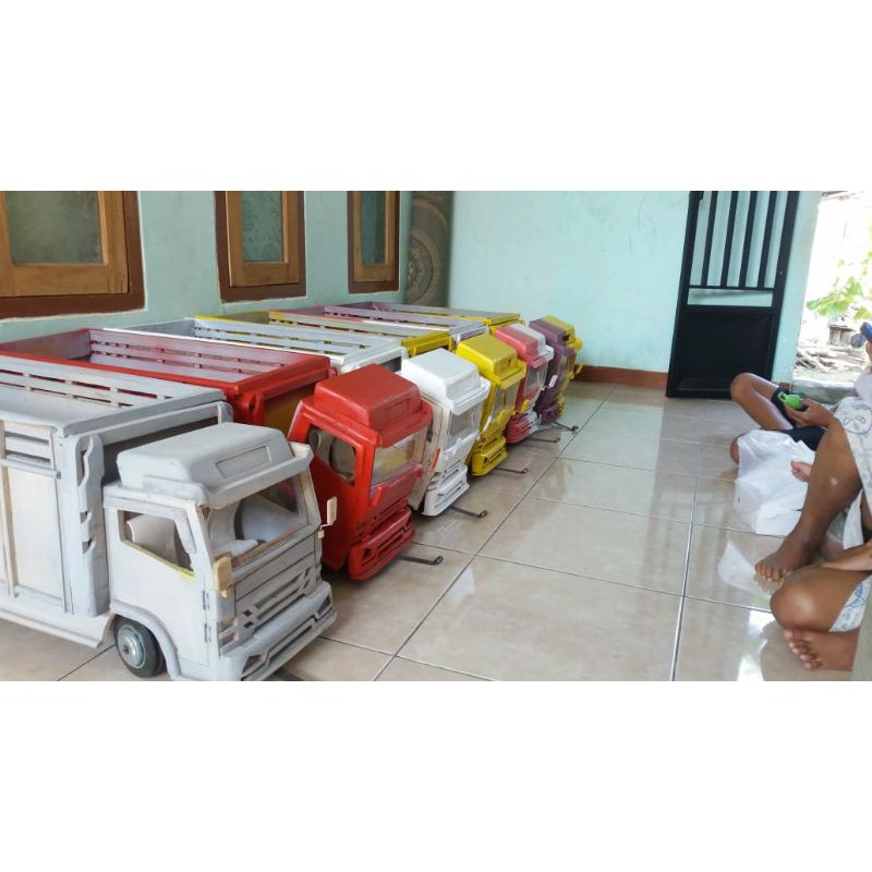 Miniatur Truk Kayu Skala Besar Shopee Indonesia