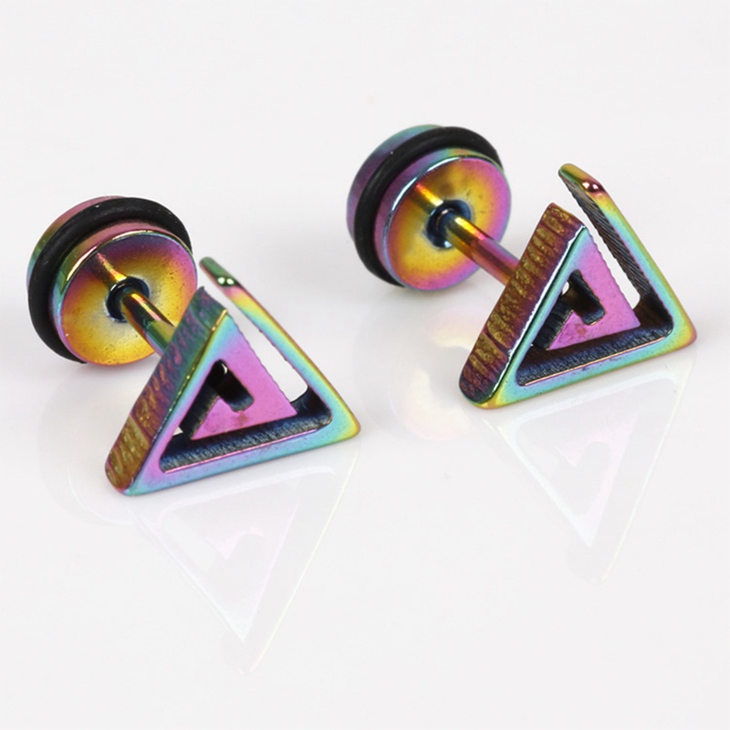 Fancyqube Anting Stud Cubic Zirconia Bulat Warna Silver Untuk Wanita