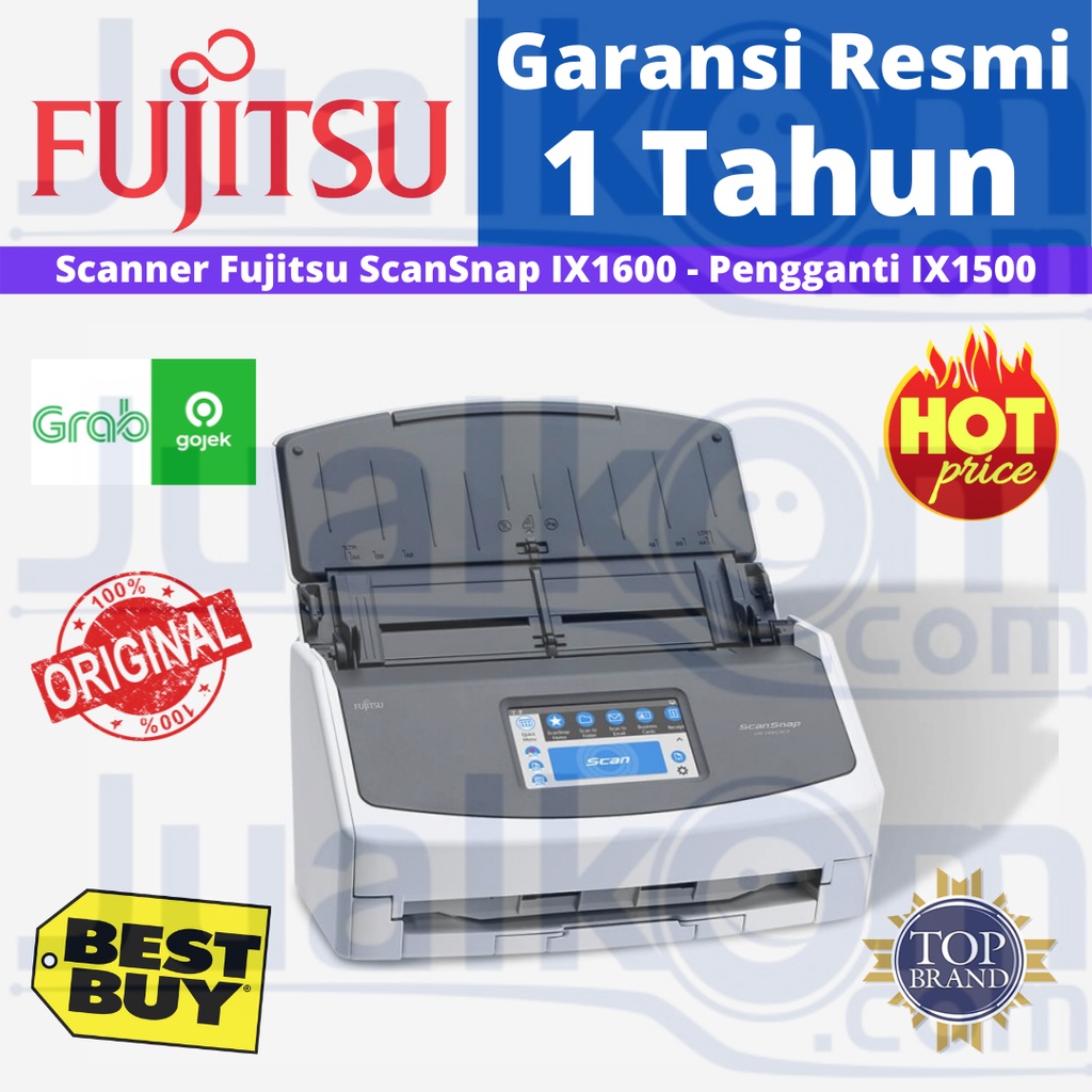 Scanner Fujitsu ScanSnap IX1600 ADF 40ppm Duplex IX-1600