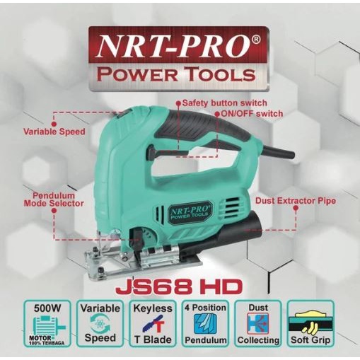 Jigsaw NRT JS65HD Mesin Gergaji Potong Jig Saw NRT PRO JS 65 HD
