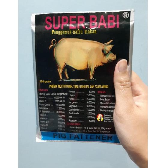 

SIAP KIRIM SUPER BABI 100gr| Penggemuk Babi| Penambah Nafsu Makan Babi @ 873