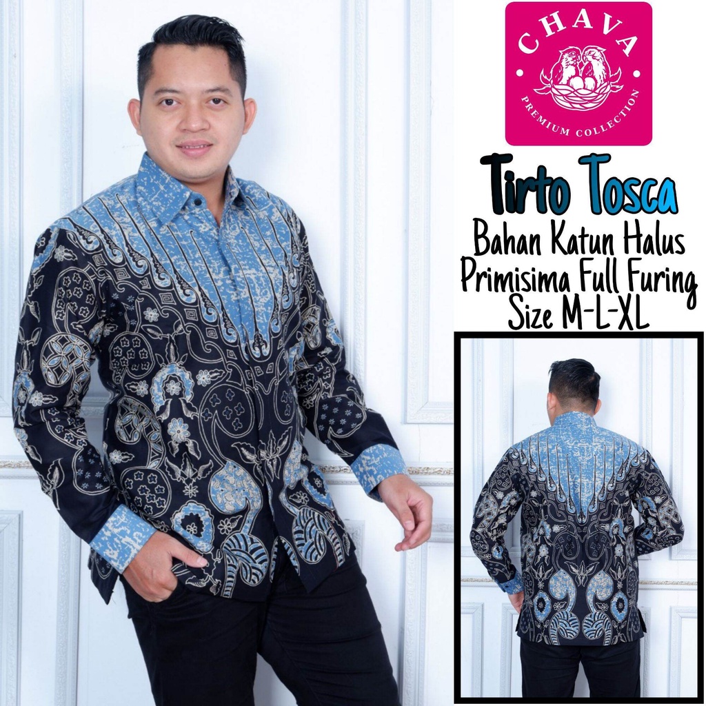 Kemeja batik warna toska baju batik lengan panjang terbaru warna hijau tosca batik panjang birutosca