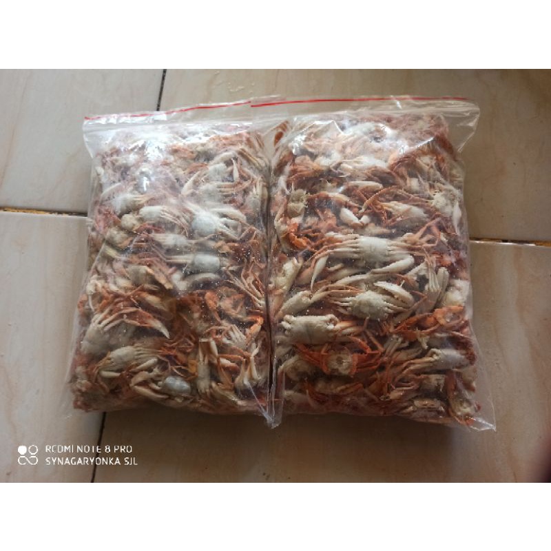 Baby Crab 500gr (BUDAYAKAN MEMBACA DESKRIPSI) Segar Mentah Frozen Bersih Rebus Kupas 500gram Matang