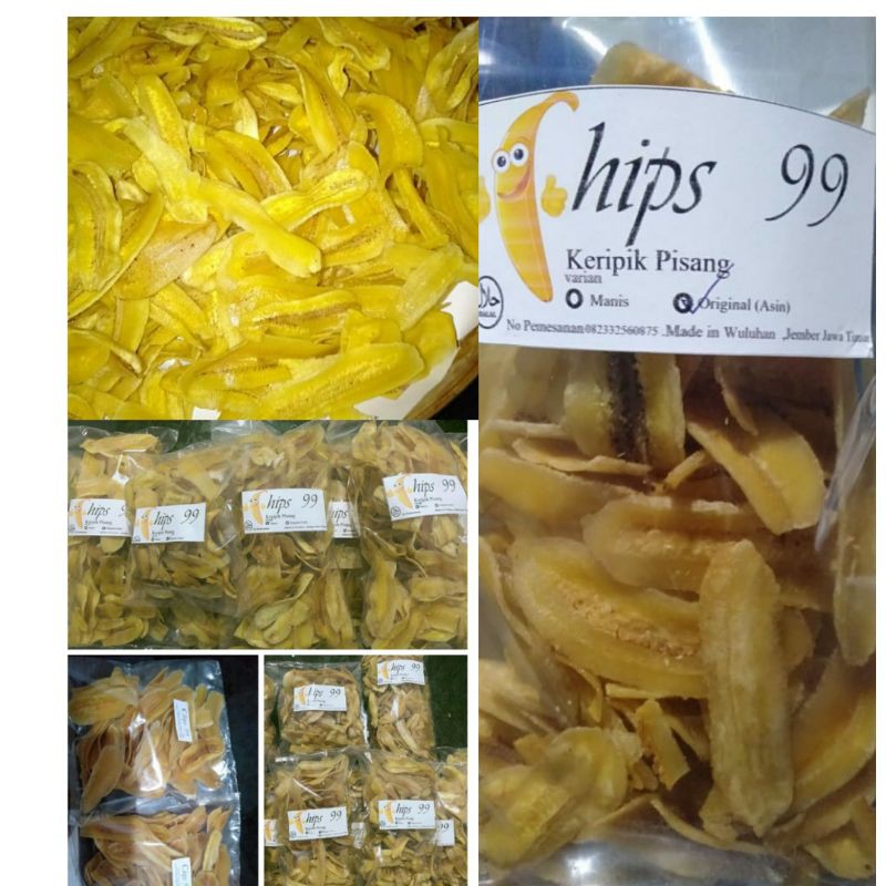 

250Gram"MURAH KRIPIK PISANG KEPOK ASLI JEMBER Rasa: Original (Asin) dan Manis