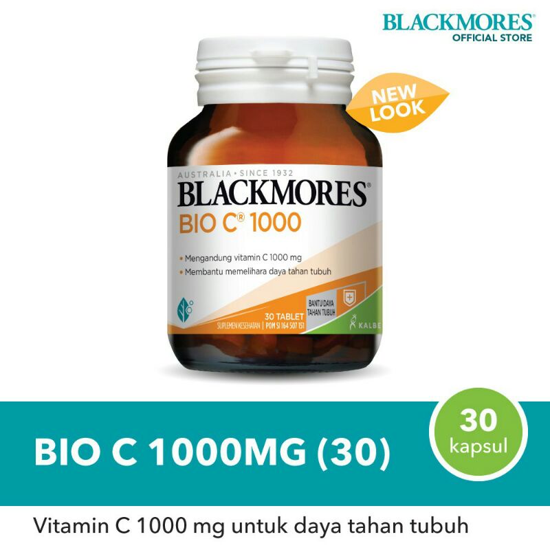 Blackmores Bio C 1000mg BPOM Kalbe Isi 30 tablet