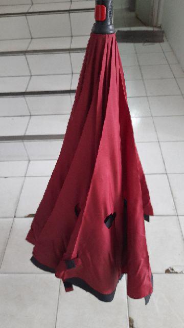 Payung Terbalik Kazbrella 2nd Generation Tombol Merah Non Sarung