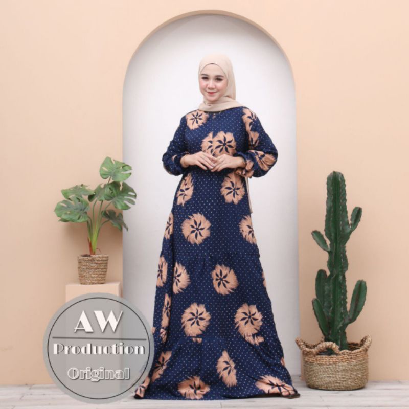 GAMIS RAYON PREMIUM MODEL SUSUN JUMBO LD120 BUSUI HOMEYDRESS MUSLIM KEKINIAN TERMURAH