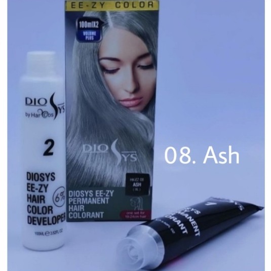 cat rambut diosys warna ash abu abu putih hair Color pewarna rambut