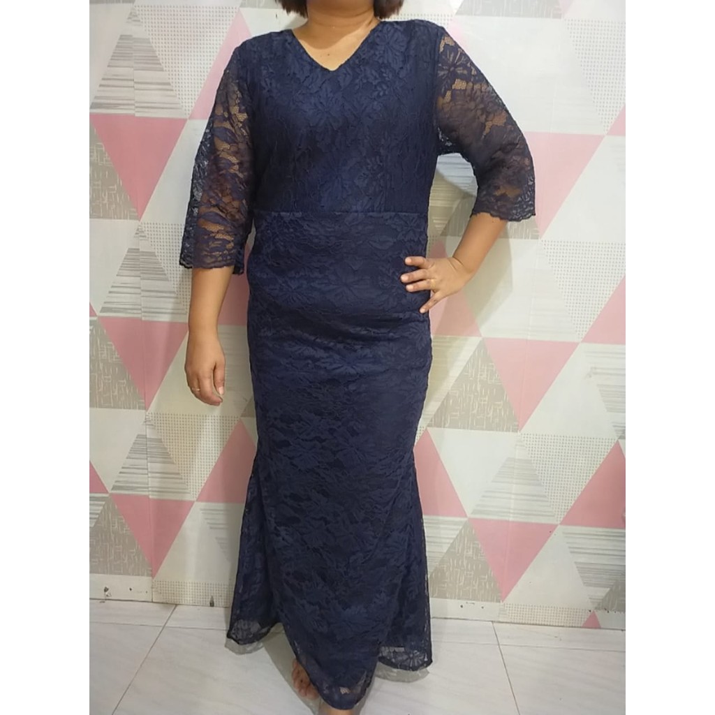 Long Dress Brukat Duyung Elghana