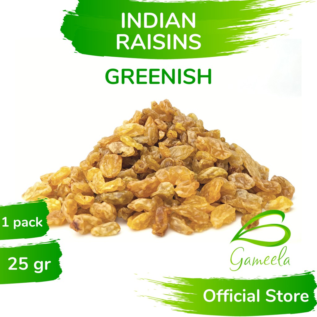 

Gameela Greenish Indian Raisins 25 Gr Kismis India Warna Kuning Kehijauan Rasa Manis Asam Raisin Buah Anggur Kering Dried Grape Fruit Healthy Raw Natural Snack Super Food Resep Bahan Salad Granola Diet Sehat JSR Ayurveda Keto Vegan Ayurvedic Recipe