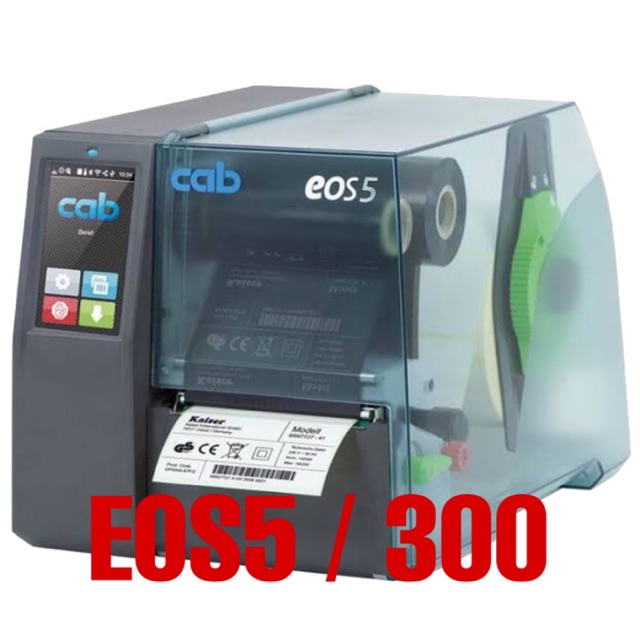 CAB EOS 5/300 THERMAL TRANSFER RIBBON BARCODE LABEL PRINTER-300DPI