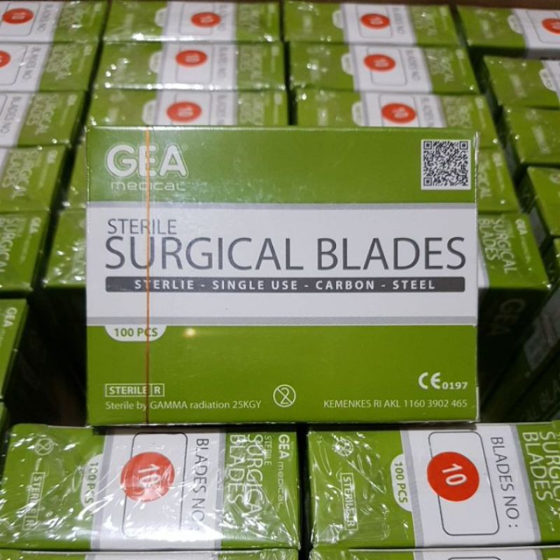 Pisau Bedah GEA no 10 / Surgical Blade / Bisturi / Mata Pisau