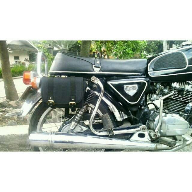 Side bag saddle bag tas samping motor klasik honda CB GL C70 Cub