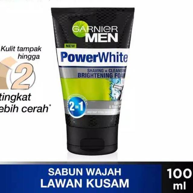 Garnier Men Power White Brightening Foam 100ml