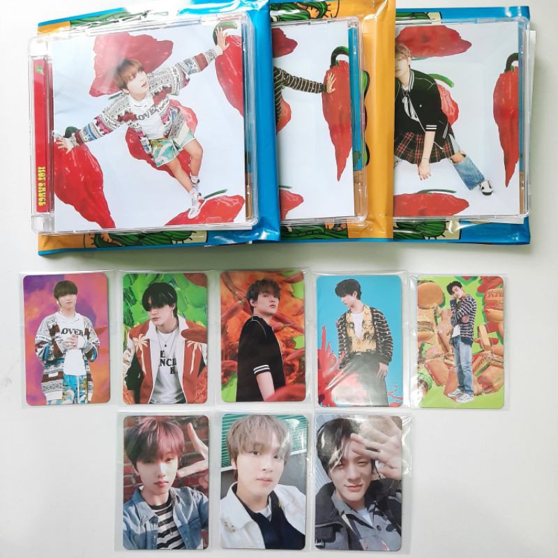 NCT DREAM HOT SAUCE JEWEL CASE ALBUM + POSTER COVER PHOTOCARD PC AR CLIP HAECHAN JISUNG CHENLE