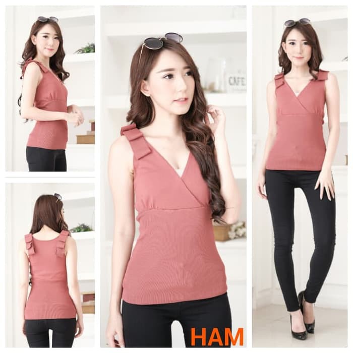 Atasan Wanita - Baju Branded Blouse - Original Bom Fash