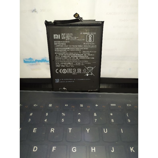 Baterai Redmi note 7 ori copotan