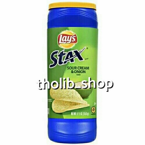 

lays lay's stax sour cream & onion flavour 155.9gr