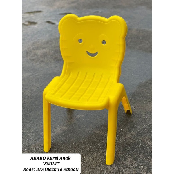 Premium Akako - Kursi Akako Anak Plastik Jumbo Akako Bts-Smile