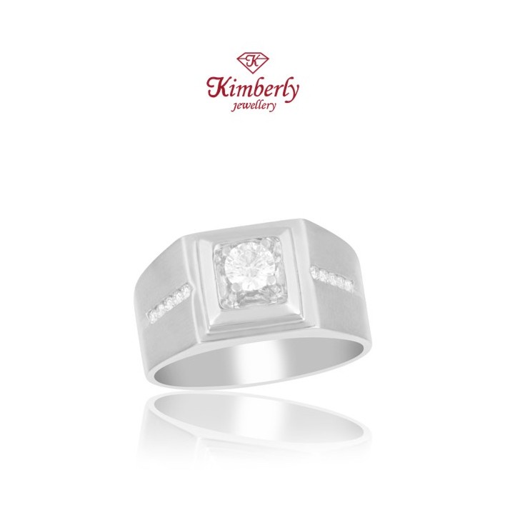 Cincin Berlian Pria Sertifikat GIA KMR855297 - Kimberly Jewellery