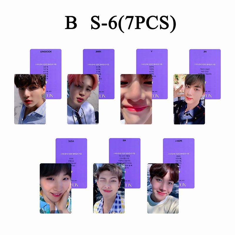 7pcs / set Kartu Pos Desain BTS DICON Untuk Koleksi