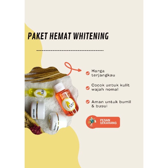 b gold skincare paket hemat whitening (dr D skincare)