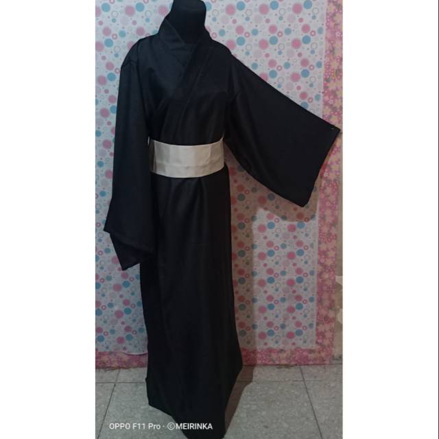 PROMO Yukata Kimono Pria untuk Anak dan Dewasa Warna Hitam