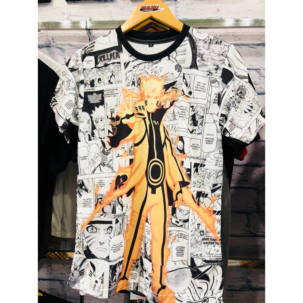 Kaos Naruto Uzumaki Kyubi Seal Fullprint