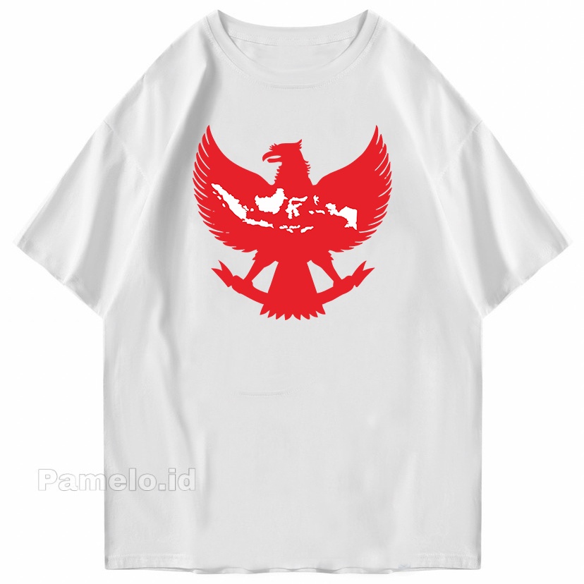 Pamelo.id Garuda Indonesia Kaos Distro  17 agustus T-shirt Pria/Baju Cowok/baju Kaos Murah/Oversize/Kaos Oversize/Kaos Oblong/Baju Oblong/Boyfriend/Oppa korea