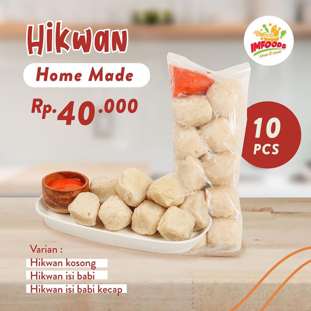 

Hikwan isi babi 10 pcs / Frozen Food / Siap Saji